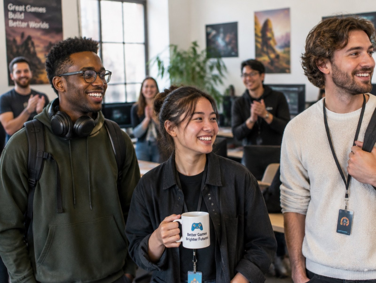 Nieuwe collega's op kantoor